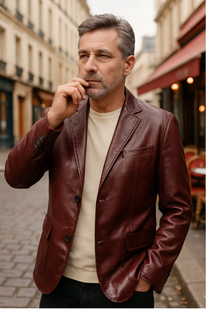 Luc™ – Giacca in pelle raffinata