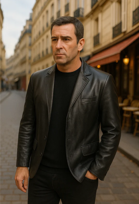 Luc™ – Giacca in pelle raffinata